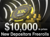 New Depositors Freerolls